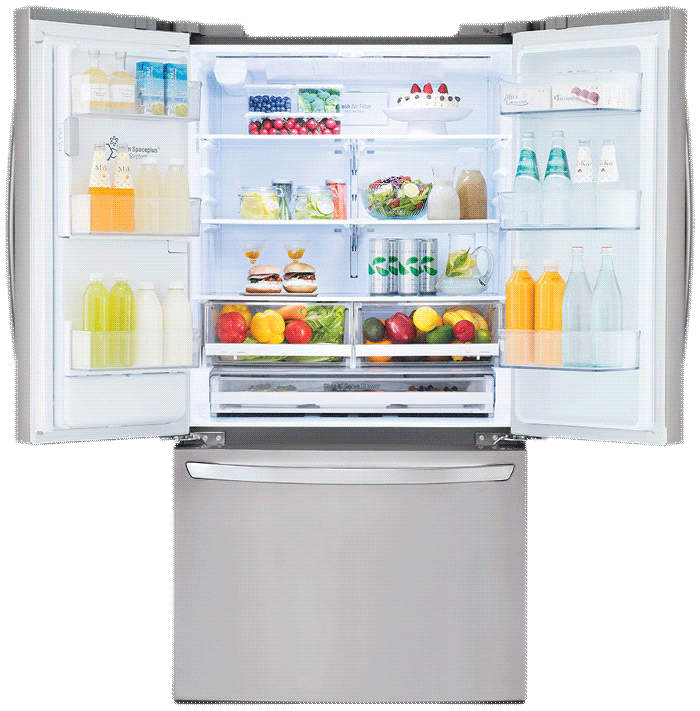 LG Refrigerator (Inside View)